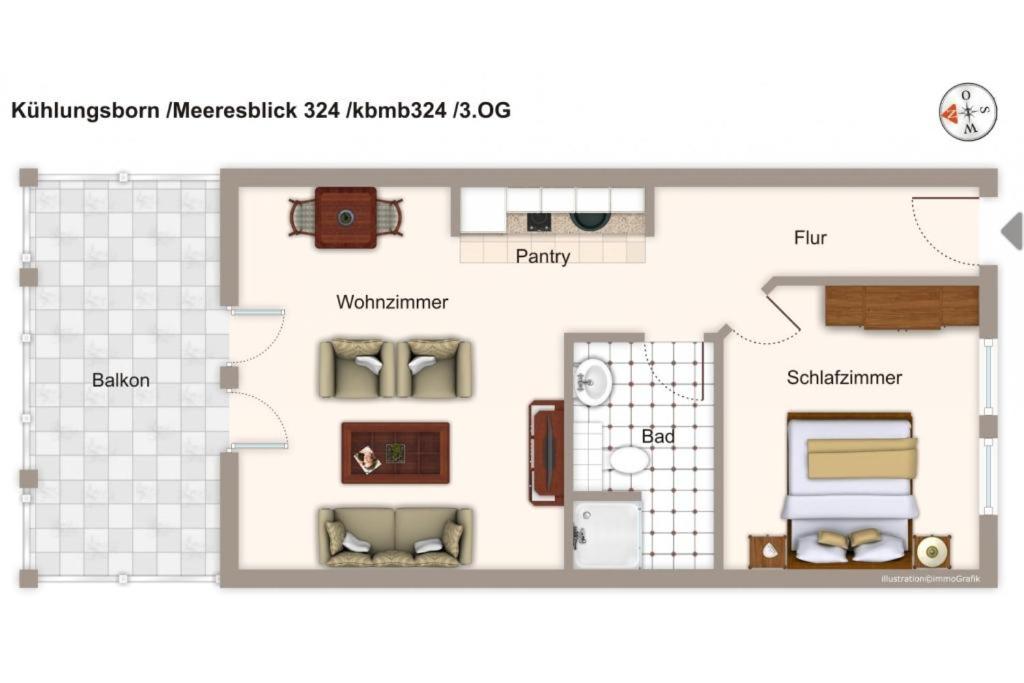 Meeresblick Meeresblick 324 - B&B Ostseebad Kühlungsborn