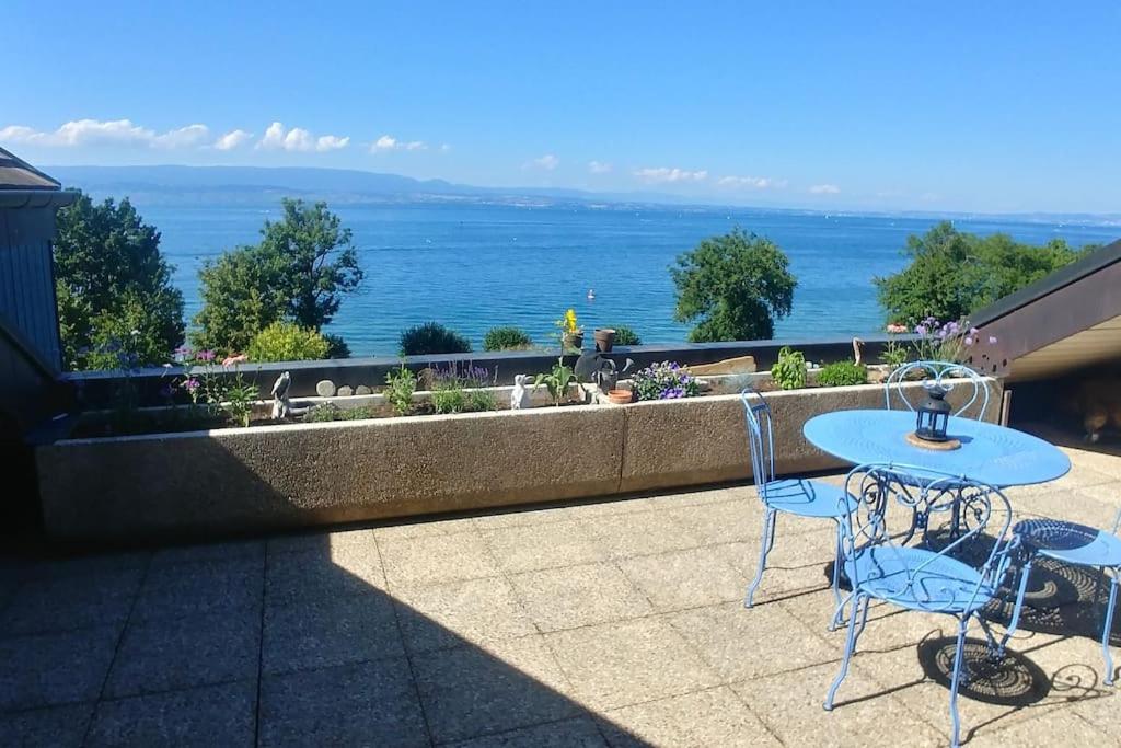 Lakefront. Appartement pieds dans l'eau. View and direct access to the lake. - B&B Anthé
