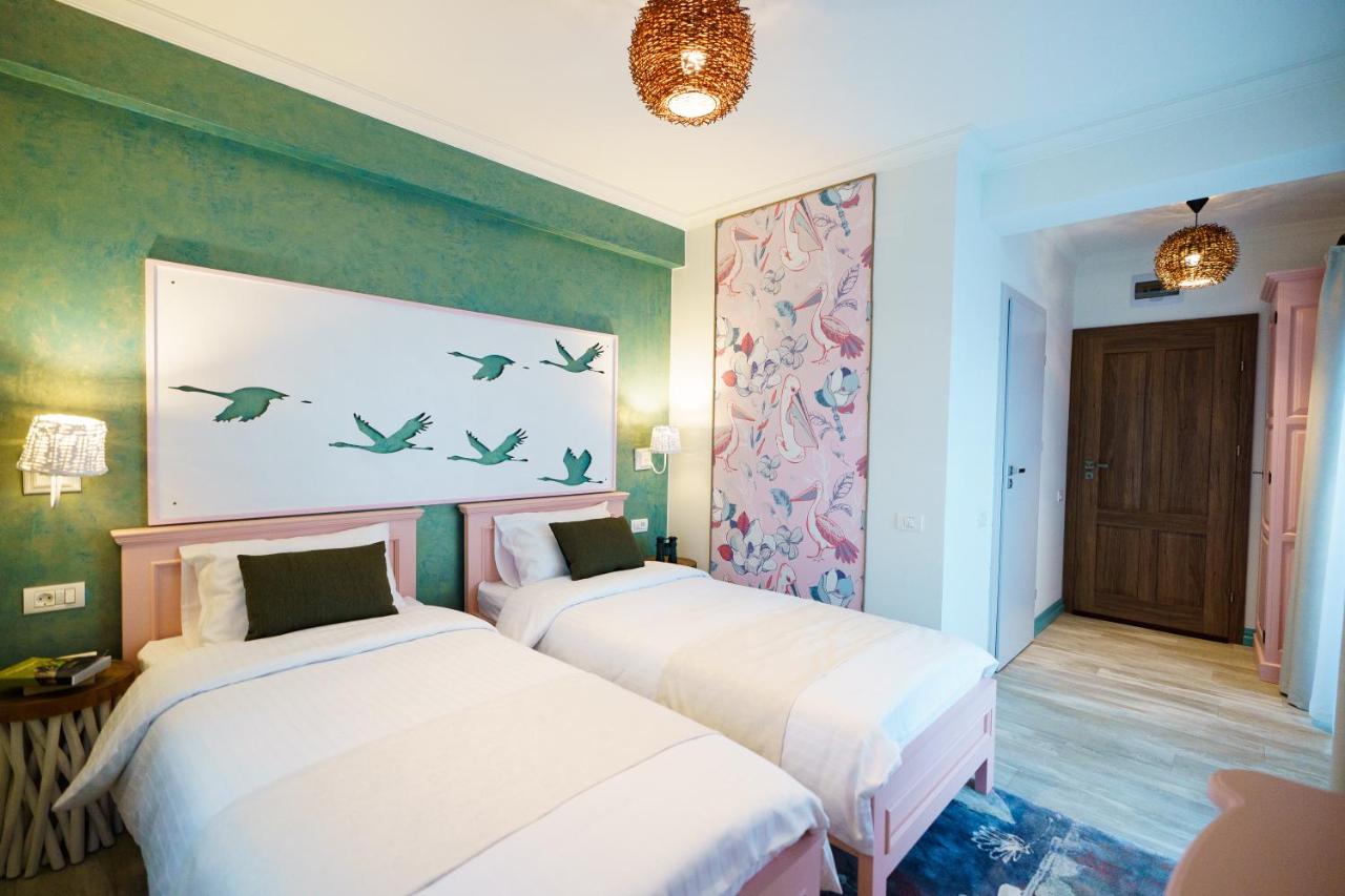 Tweepersoonskamer met 1 of 2 Bedden en Balkon