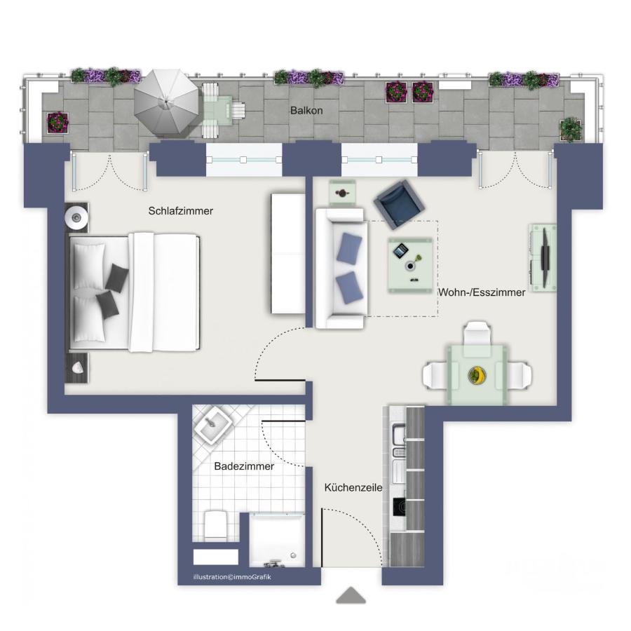 Apartment mit Meerblick