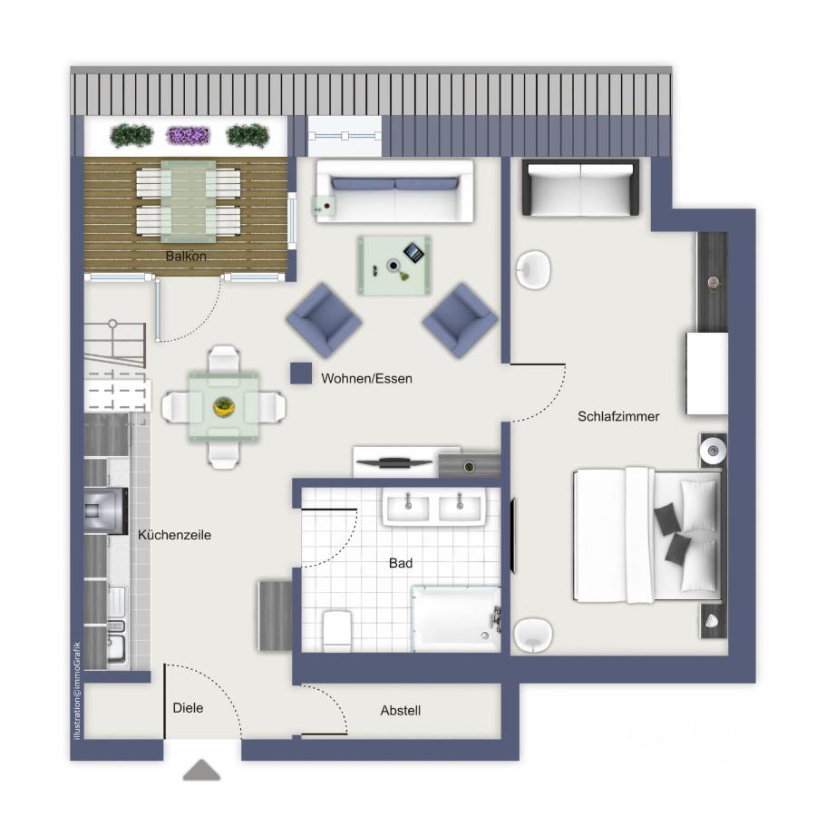 Apartment mit Meerblick
