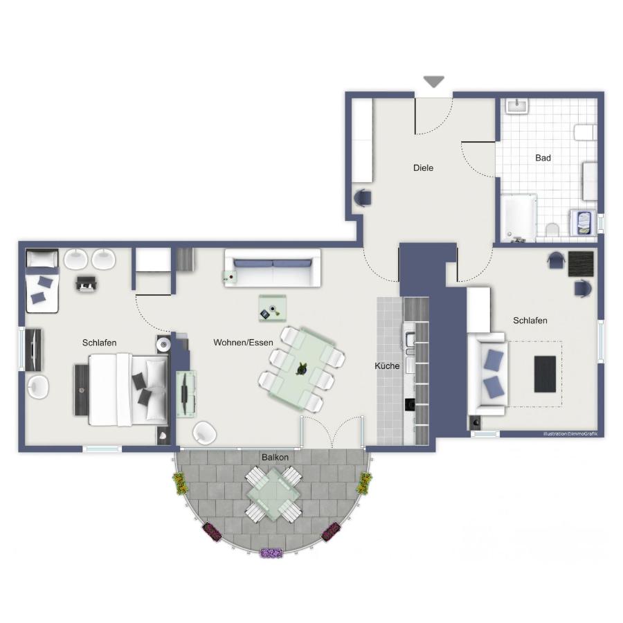 Apartment mit Meerblick