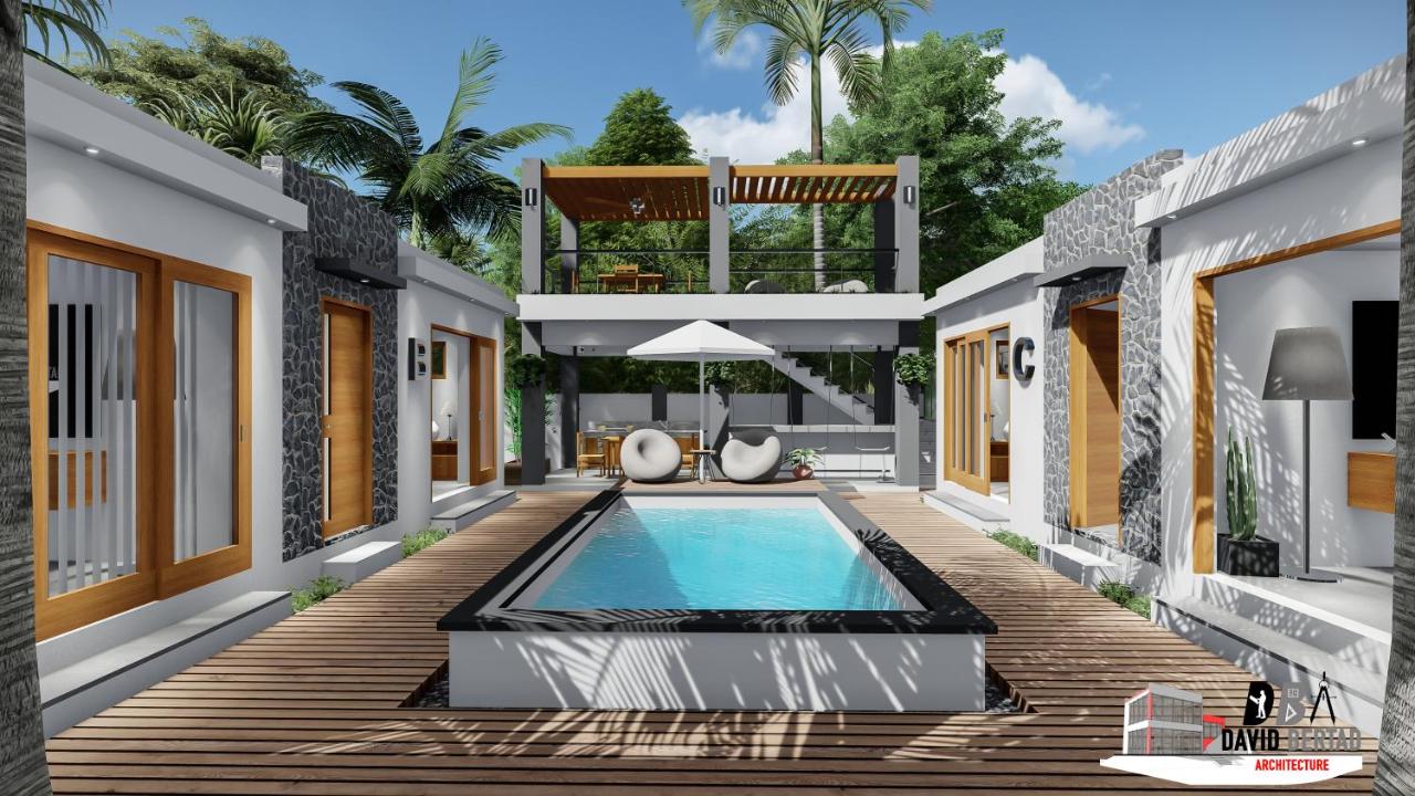 Moringa Resort with Pool, open Air Shower & shared Bath sleeps 8 - Ferienwohnung Willemstad