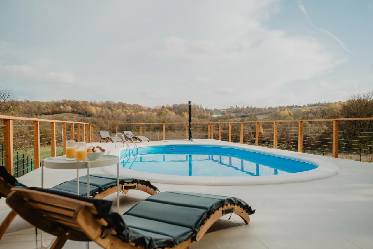 B&B Petrinja - Luksuzna drvena kuća Babylonica sa bazenom,teniskim terenom i wellnesom - Bed and Breakfast Petrinja