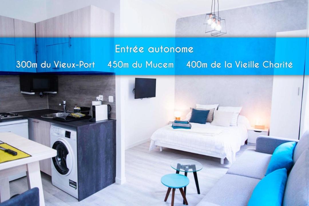 Studio Cathédrale Vieux-Port - Mucem - Vieille Charité - B&B