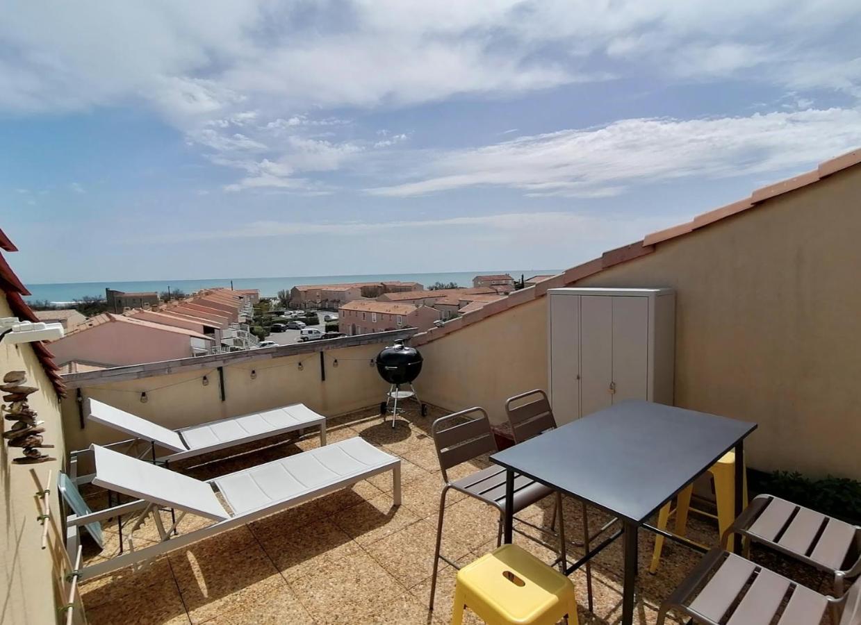 B&B Frontignan - Duplex terrasse vue mer accès plage et piscine... - Bed and Breakfast Frontignan