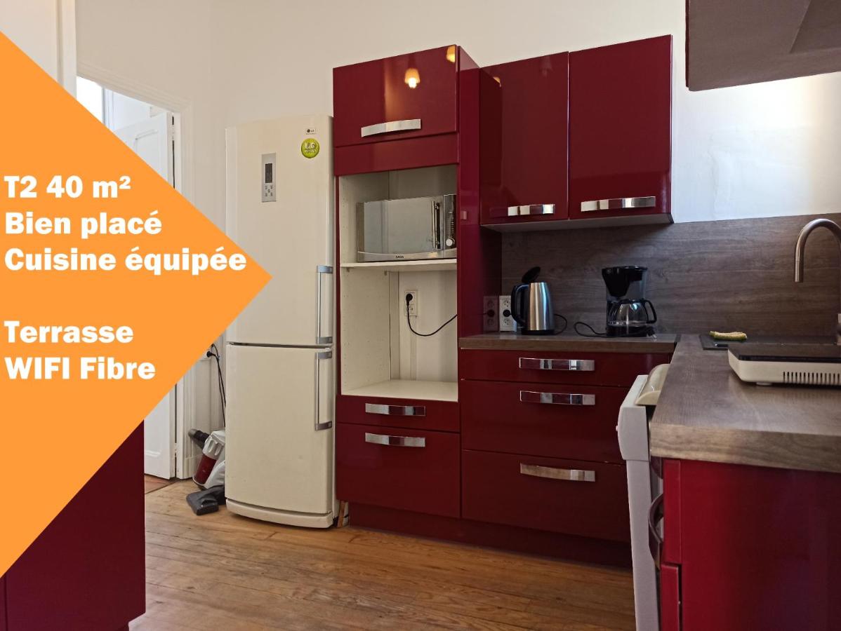 T2 Toulouse Saint cyprien 40m2 indépendant, quartier sympa, 1er étage sur 2, Terrasse - Chambres d’hôtes Toulouse