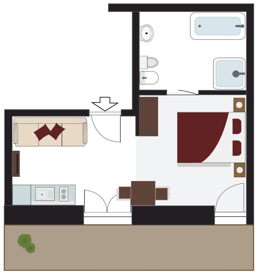 Apartamento con terraza 