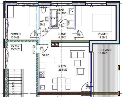 Apartment mit 2 Schlafzimmern