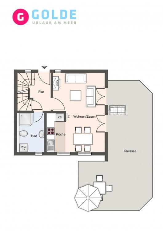 Quartier Deich-4 Ferienhaus Quartier Deich 4 Beachside - B&B