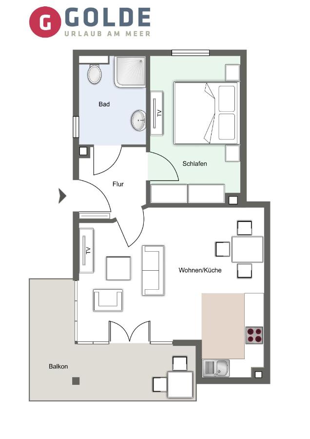 Appartement Kattrepel Appartement Kattperle - B&B