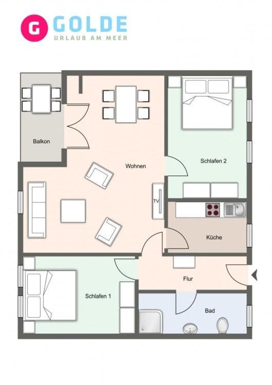 Appartementanlage am Strand Appartementanlage am Strand Seeblick - 15 - Ferienwohnung Brösum