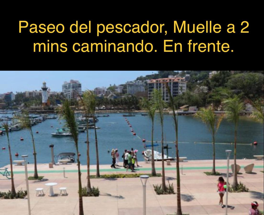 Departamento sobre Costera, 1min La Quebrada, 3m playas y yates - B&B Acapulco de Juárez
