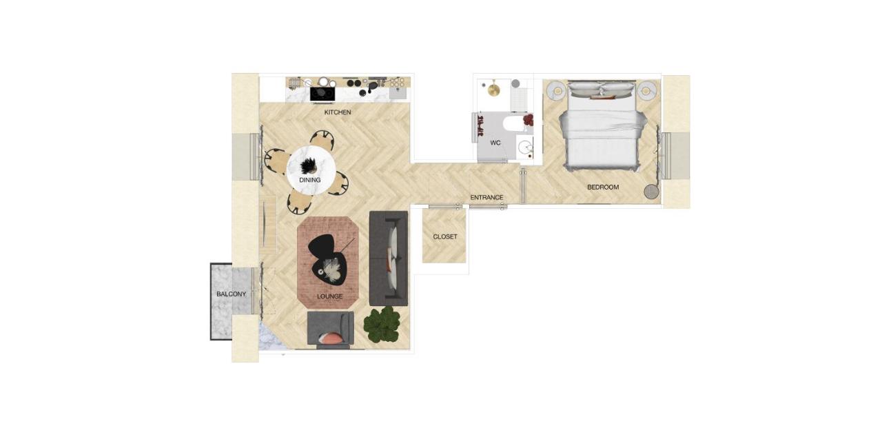 Newly Renovated Apartment with Balcony, AC, Fiber internet - B&B