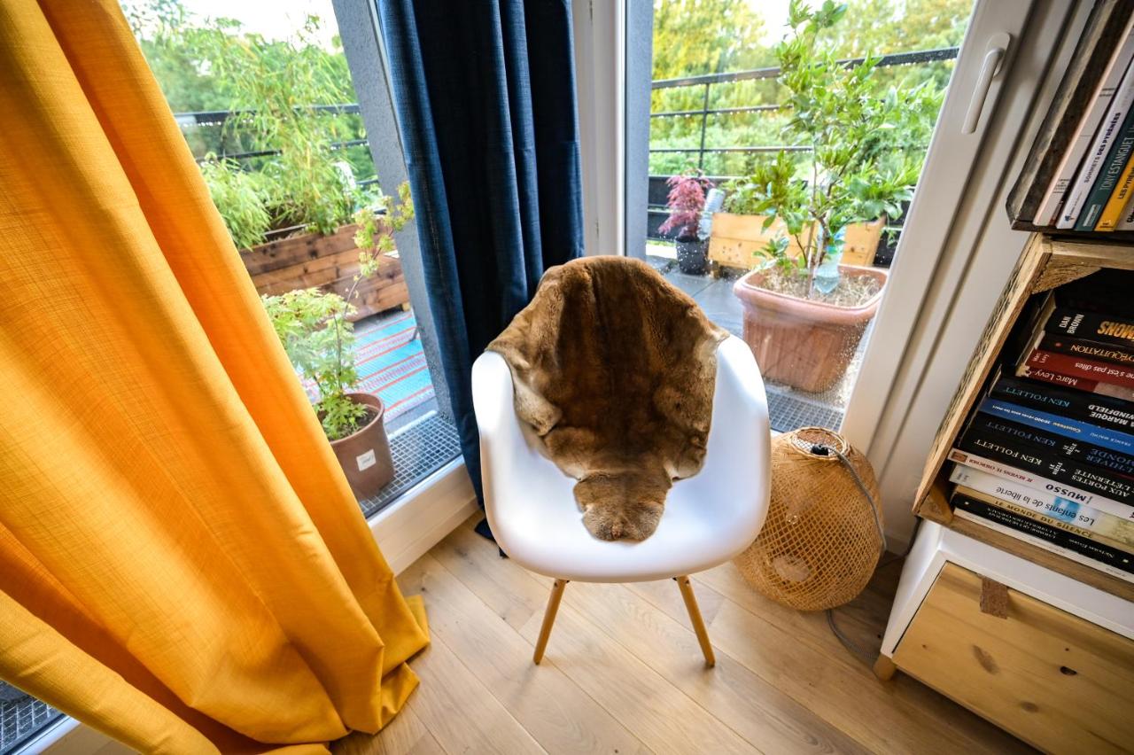 L'Olympique: appartement cosy, vue canal grande terrasse et parking - Chambres d'hôtes Vaires-sur-Marne