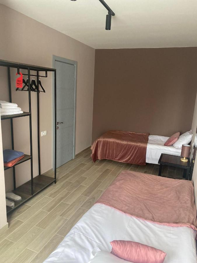 Standaard Tweepersoonskamer met 2 Aparte Bedden en Uitzicht op de Bergen
