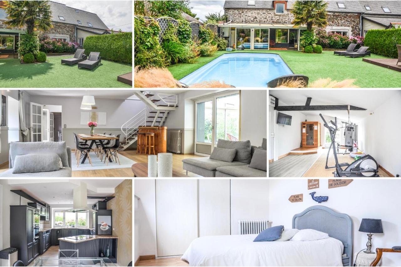 VILLA KER BLEUENN * 10 PERSONNES * PISCINE * SAUNA - B&B
