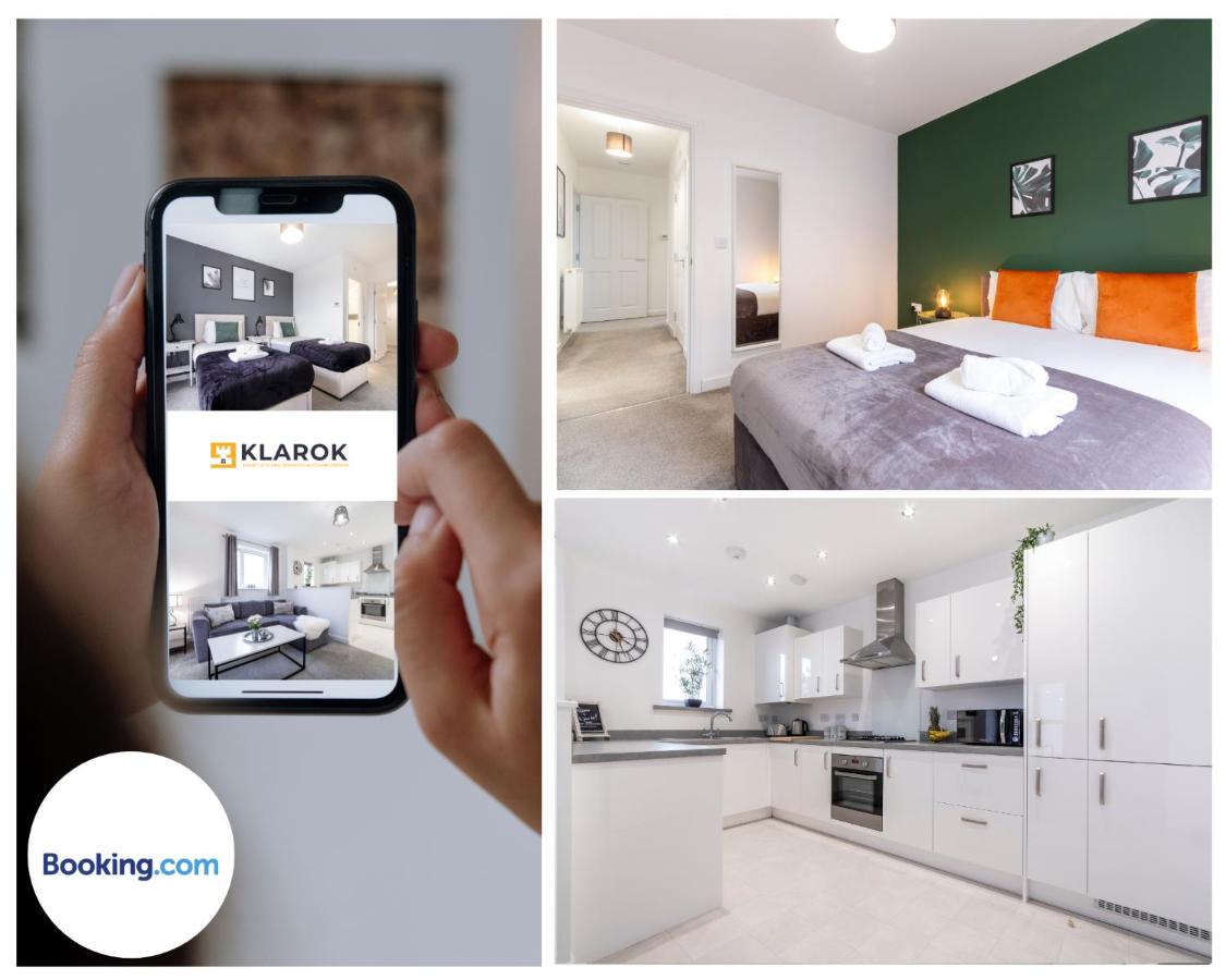 B&B Peterborough - LONG STAYS 30pct OFF - Superb Central 2Bed Apt with Parking By Klarok Short Lets & Serviced Accommodation - Bed and Breakfast Peterborough