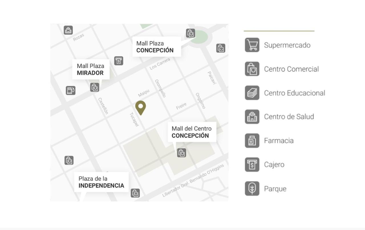 Departamento en el centro de concepción, 2 dorm. - B&B
