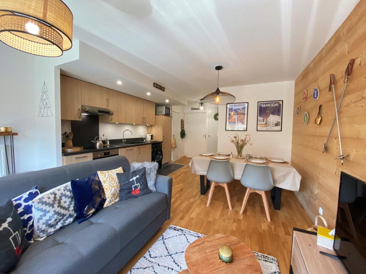 Charmant T3 Neuf, Skibus Gratuit, Terrasse, 2 Places Privées, WIFI - Samoëns - Chambres d'hôtes Samoëns