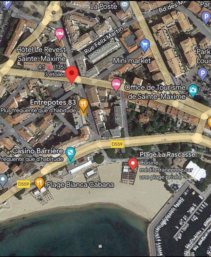 Centre Ville Sainte maxime 100M plage et commerce a pied - Chambres d’hôtes Sainte-Maxime