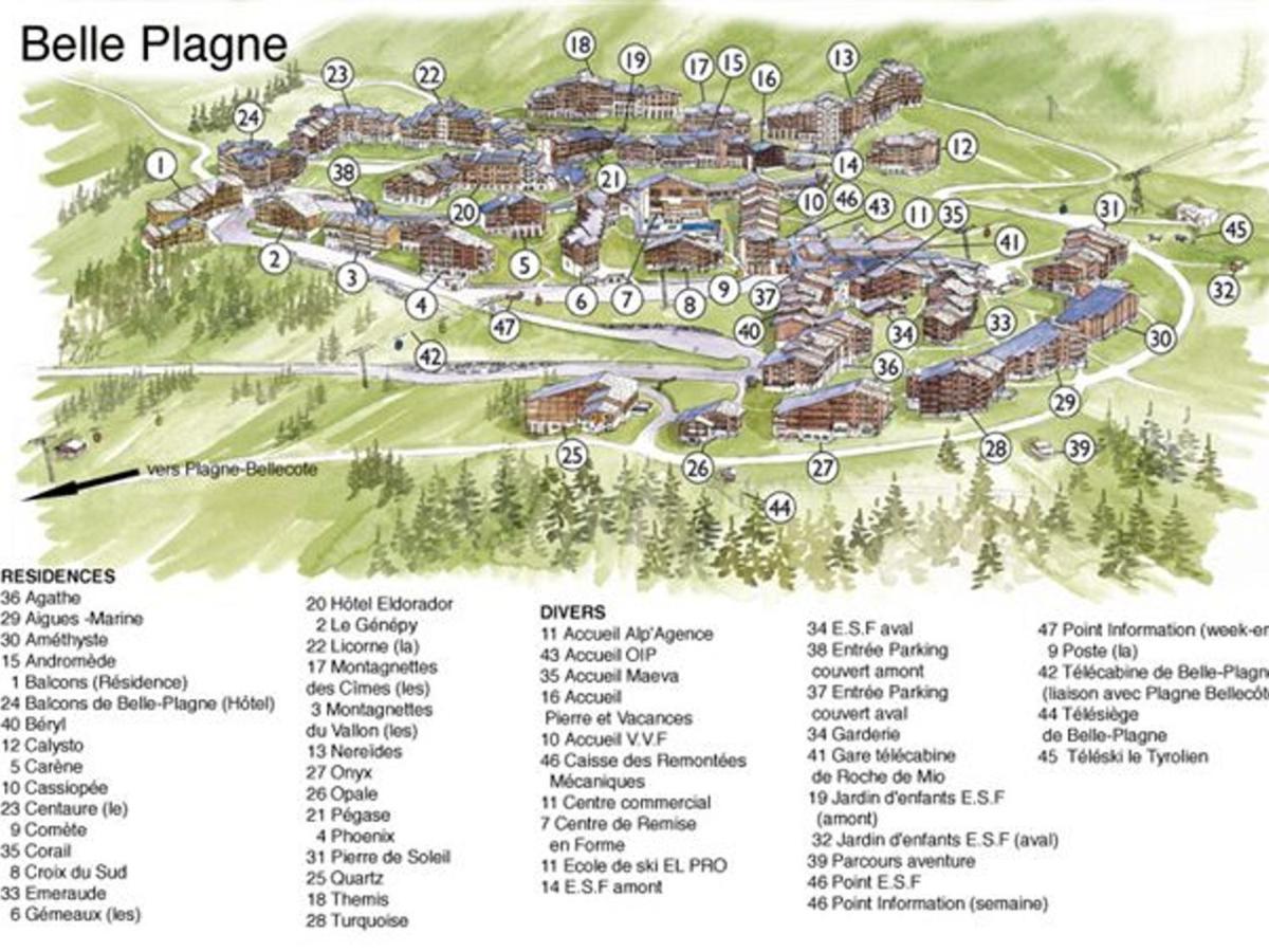 Appartement confort 3 pièces au pied des pistes, balcon et WIFI - Chambres d'hôtes La Plagne Tarentaise
