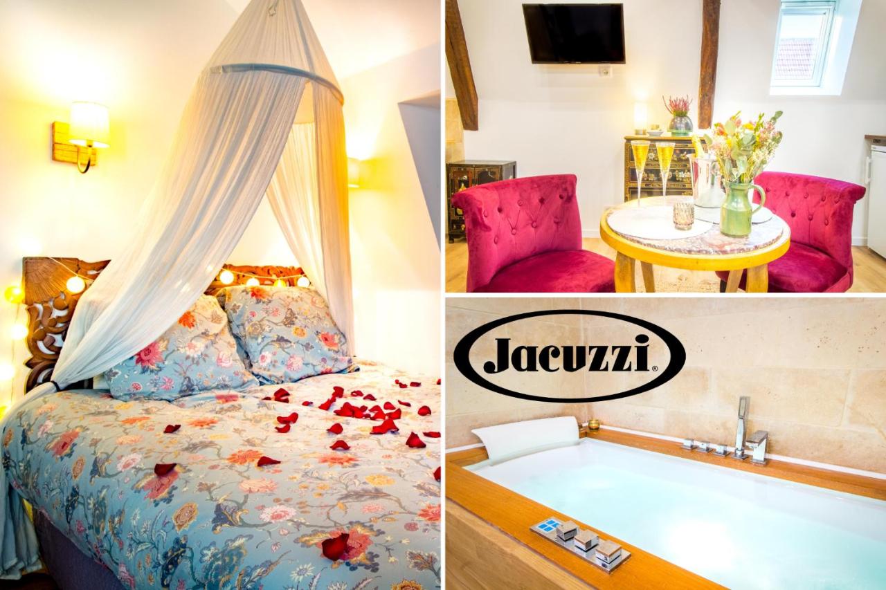 B&B Laon - Jacuzzi® - La petite Romantique - FloBNB - Bed and Breakfast Laon