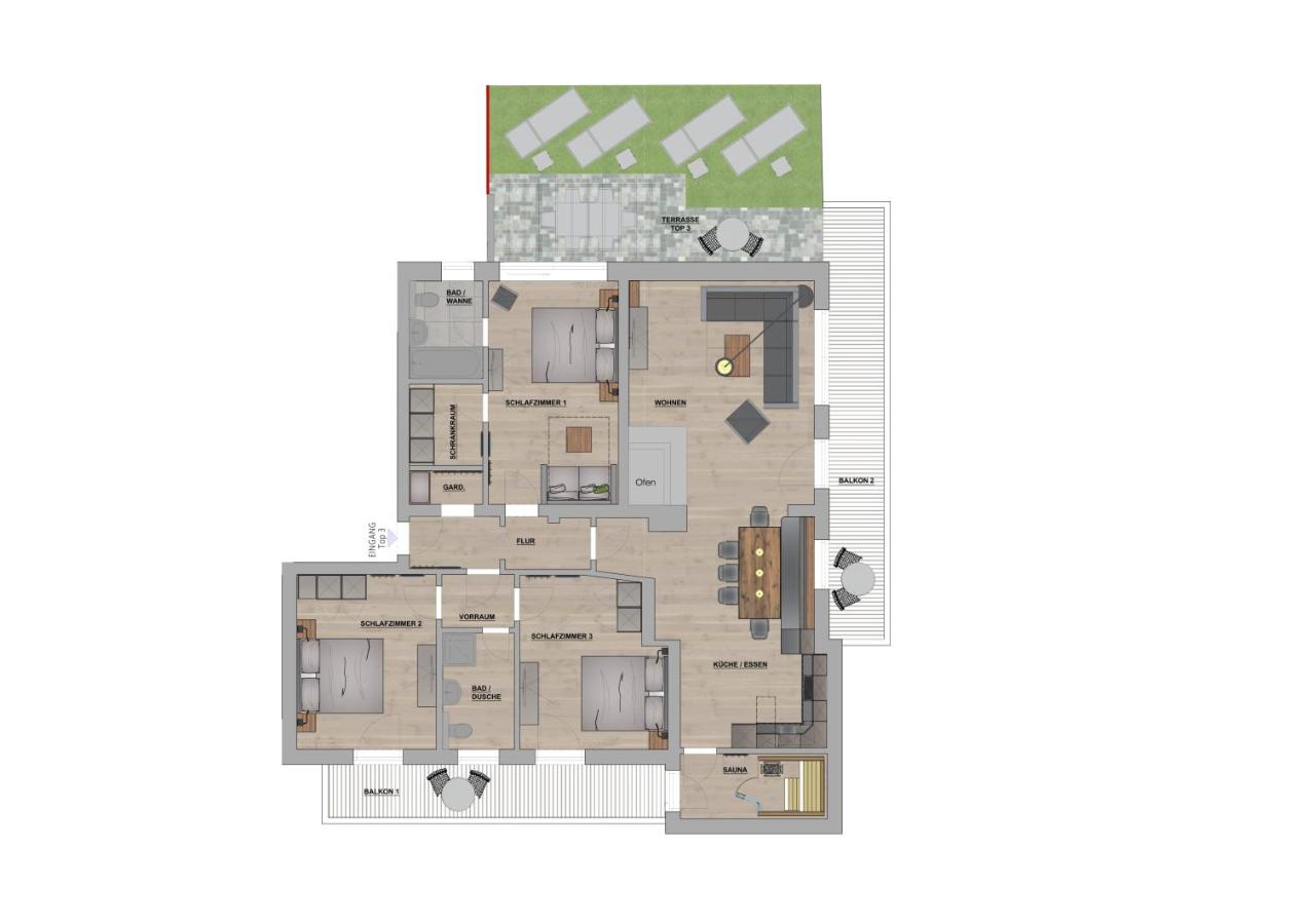 Appartamento con 3 Camere da Letto