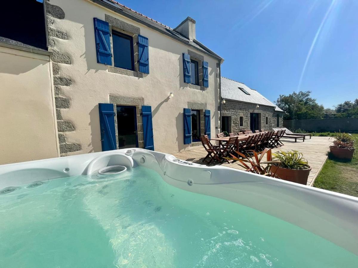 B&B Kerlouan - Maison Maillots et Bigorneaux, 15 pers, jacuzzi, 40m de la mer - Bed and Breakfast Kerlouan