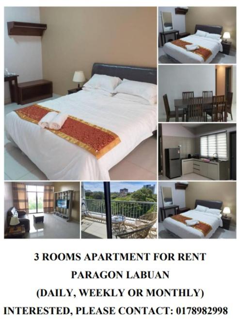 B&B Labuan - Labuan Paragon Apartment - 3 rooms - Bed and Breakfast Labuan