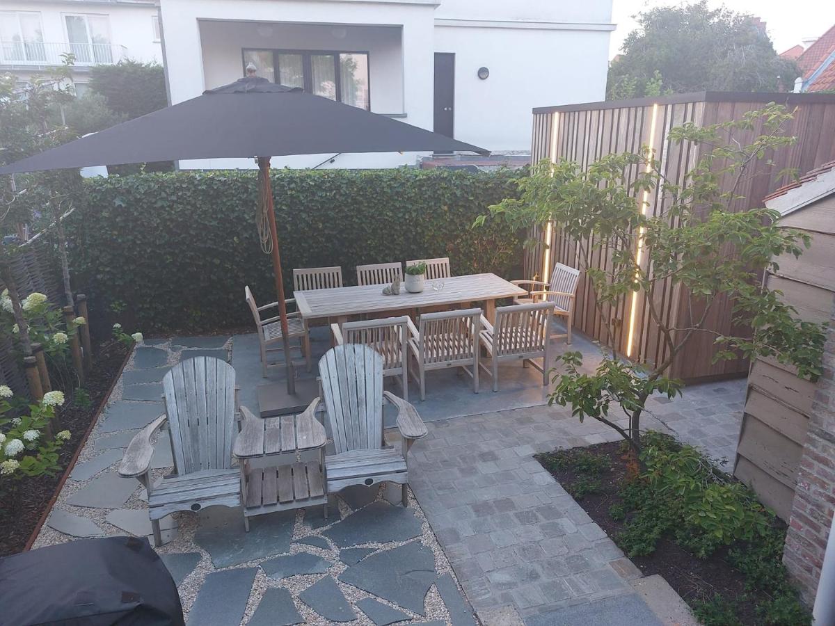 Nieuw app met tuin en terras, gratis parking, aan zee, vlakbij Brugge - Ferienwohnung Duinbergen