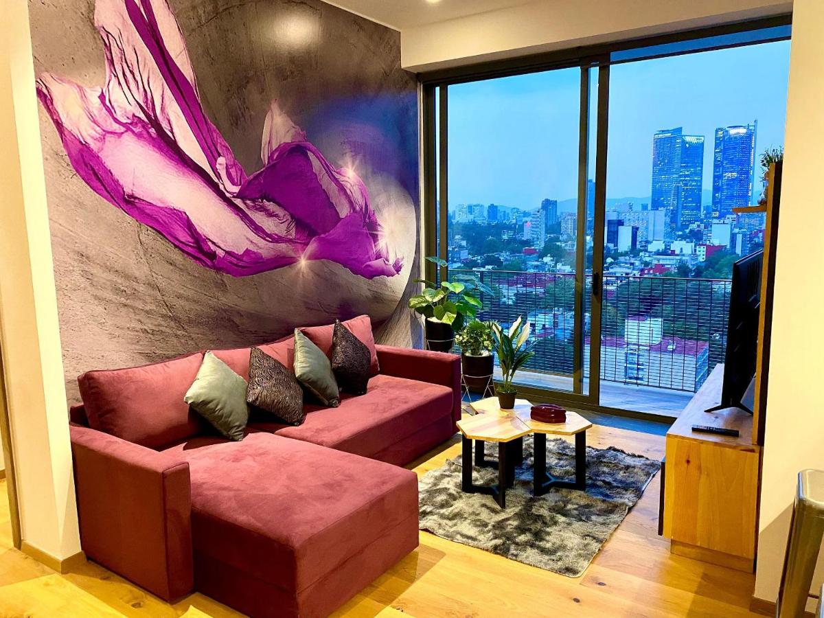 Penthouse con la mejor vista de Cdmx, 6 personas, Gym y 2 parkings - Ferienwohnung Mexiko-Stadt