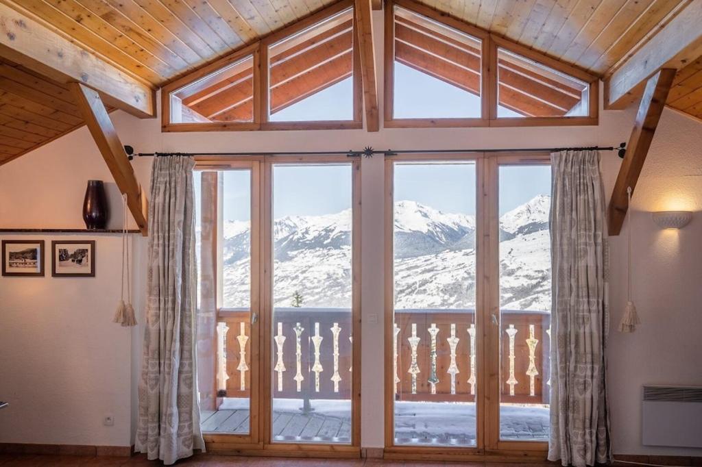 B&B Landry - La vue du Roi - Detached chalet (6p). 3 bedrooms and 2 bathrooms. In the centre of Vallandry, with a beautiful view - Bed and Breakfast Landry