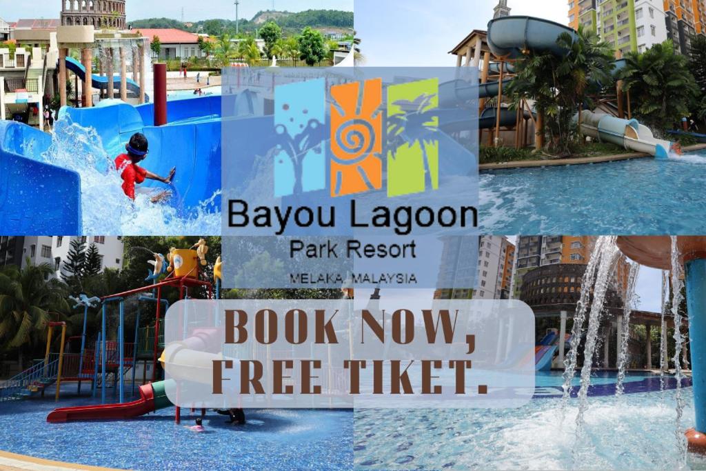 B&B Malacca - TOP 1 family trip relax resort in melaka pecuma water park tiket - Bed and Breakfast Malacca