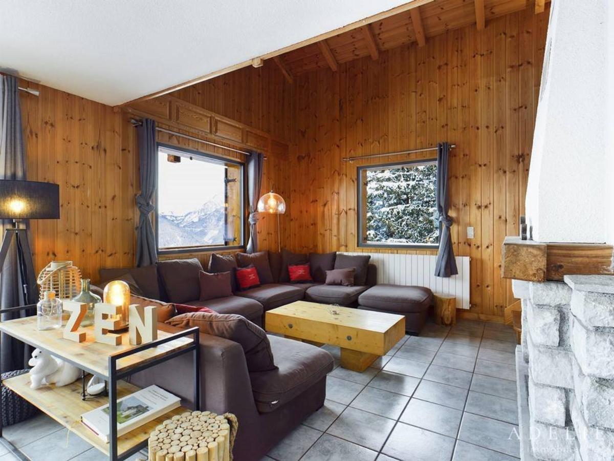 Superbe Duplex Savoyard pour 13 pers. avec Cheminée et Balcons, à 300m des Pistes - FR-1-398-616 - Ferienwohnung Montvalezan