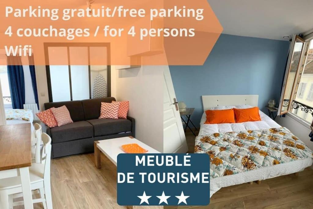 F2 calme, Château, Grand Parquet, Fôret - B&B