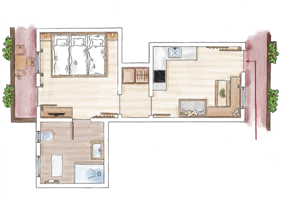 Apartment mit 1 Schlafzimmer