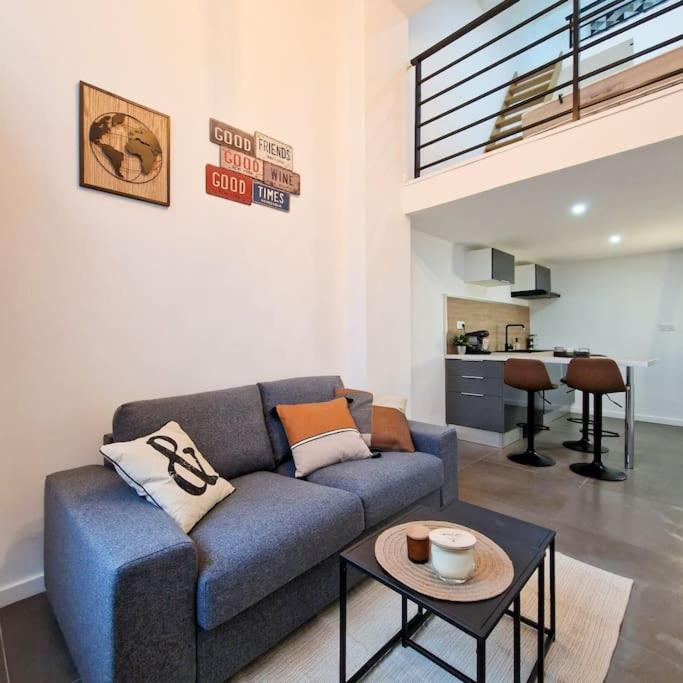 L’atelier B magnifique Loft avec terrasse privée - Ferienwohnung Saint-Étienne