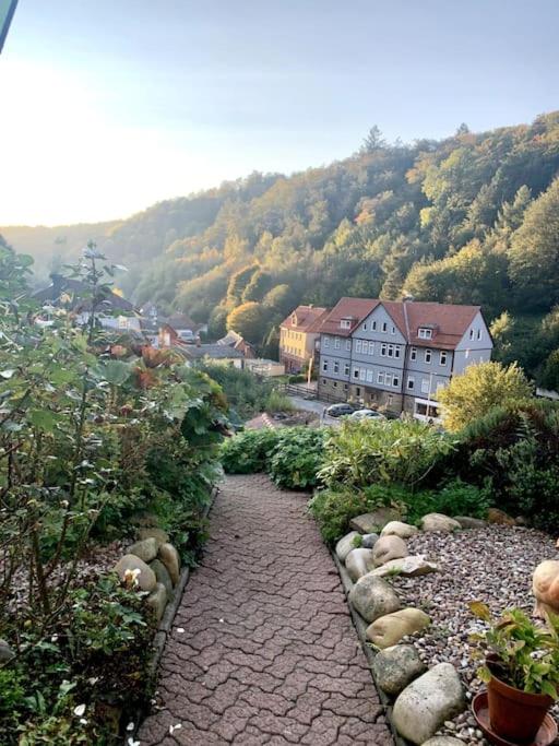 B&B Osterode am Harz - Ferienwohnung am Hang mit malerischer Aussicht - Bed and Breakfast Osterode am Harz