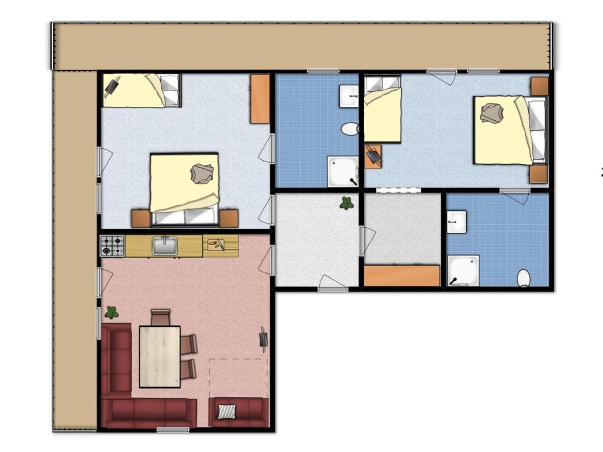 Apartamento Confort de 2 dormitorios con balcón