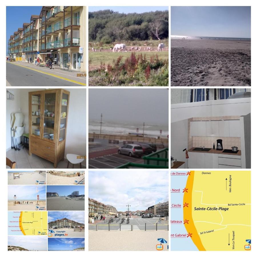 B&B Camiers - T3 esplanade de sainte cecile plage-7 couchages-parking privee-acces direct plage - Bed and Breakfast Camiers