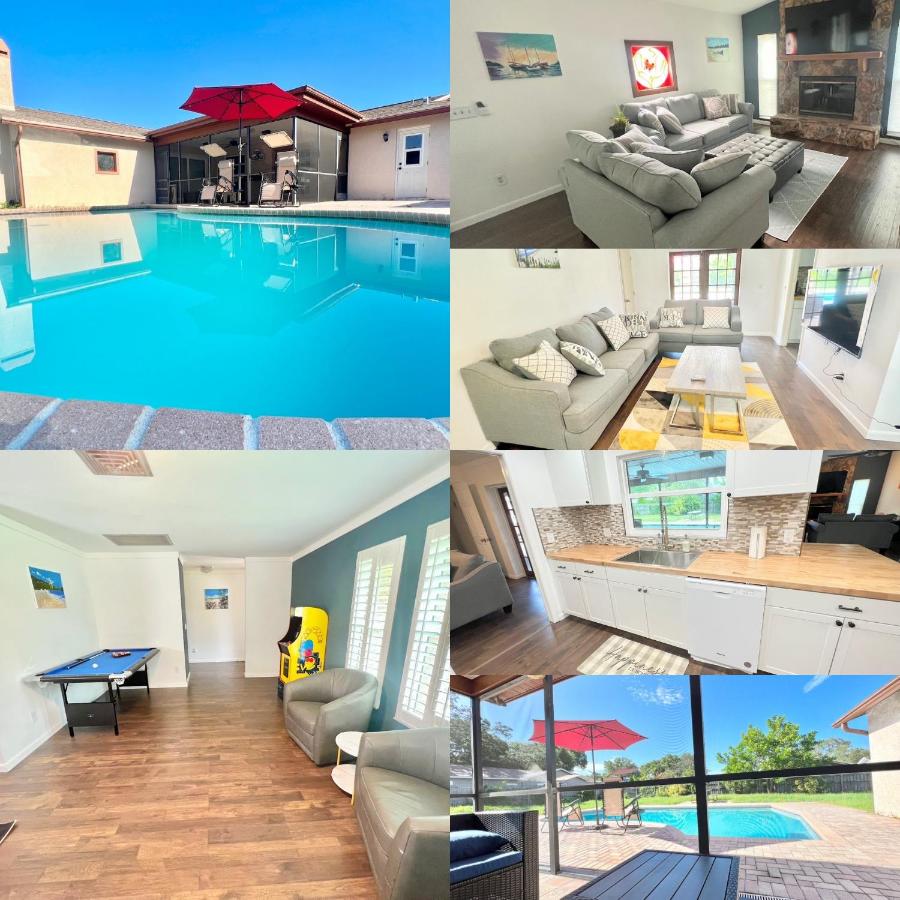 B&B Seminole - Dream Vacation Home w Heated Pool Close to Beaches Clearwater St Pete Sleeps 14 - Bed and Breakfast Seminole