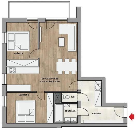 Two-Bedroom Apartment