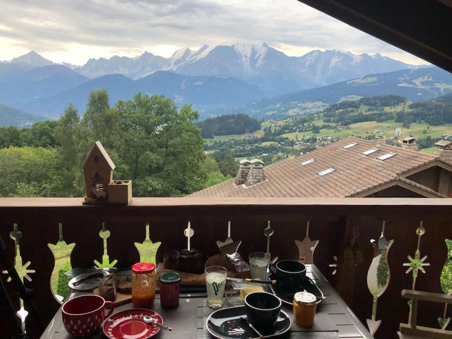 B&B Cordon - Calme & cosy vue exceptionnelle sur le mont blanc - Bed and Breakfast Cordon