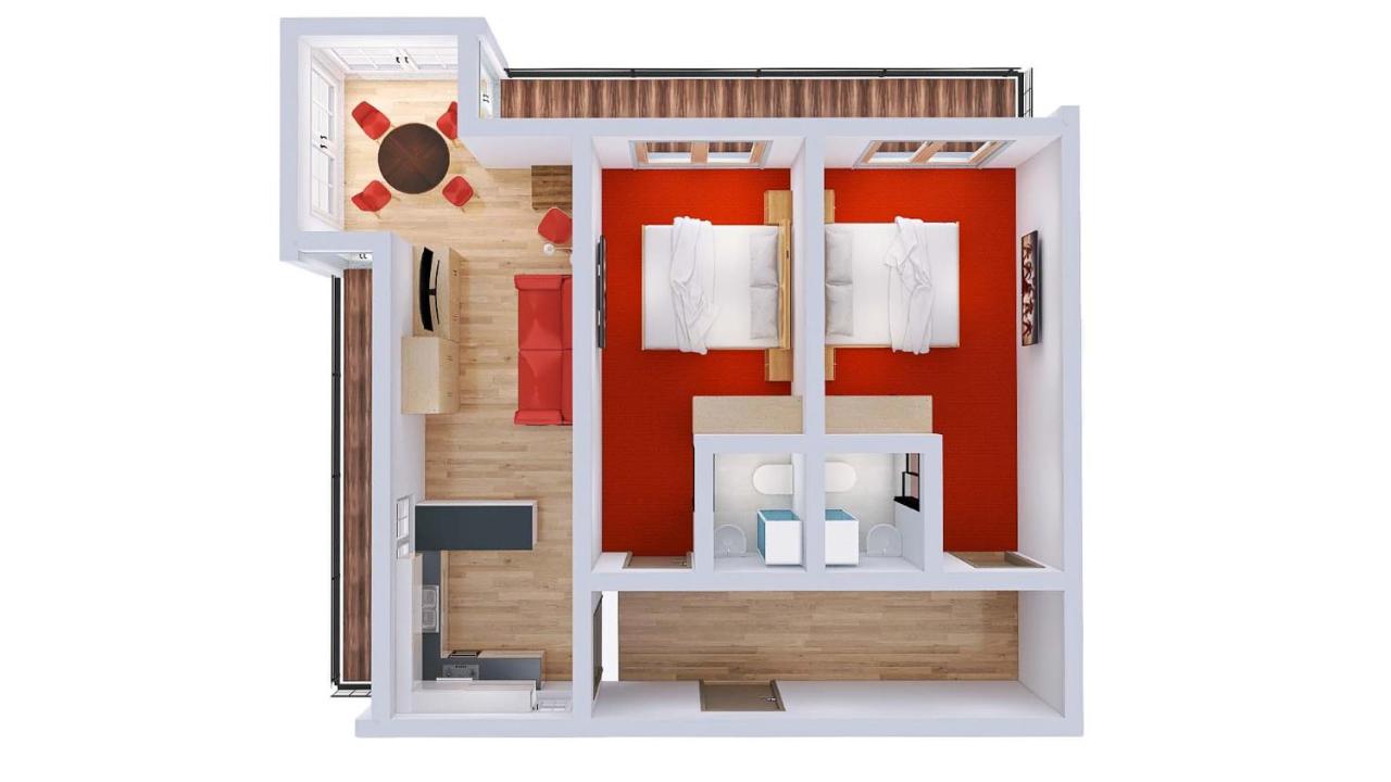 Appartement met Uitzicht op het Gebergte