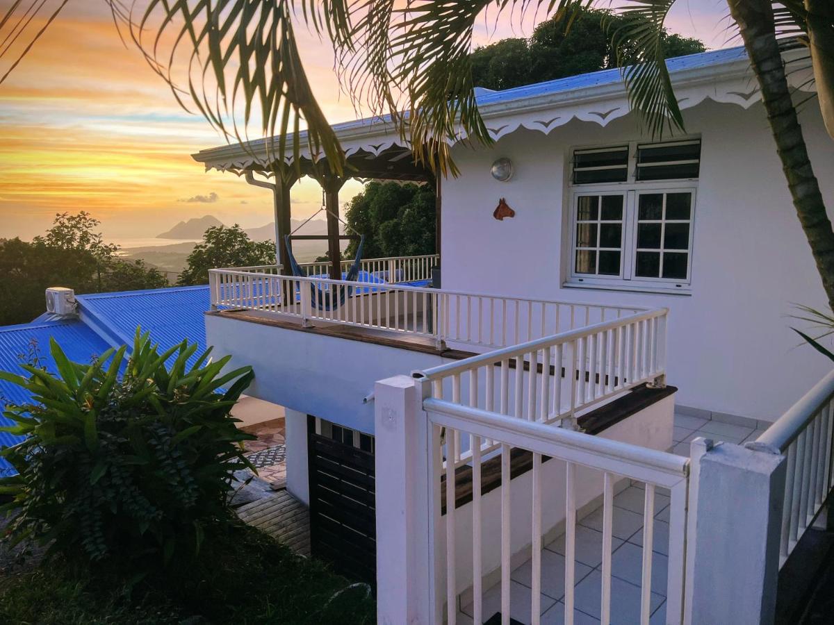 Villa Iguana, duplex paisible, vue magnifique mer et rocher du Diamant, piscine - Ferienwohnung Sainte-Luce
