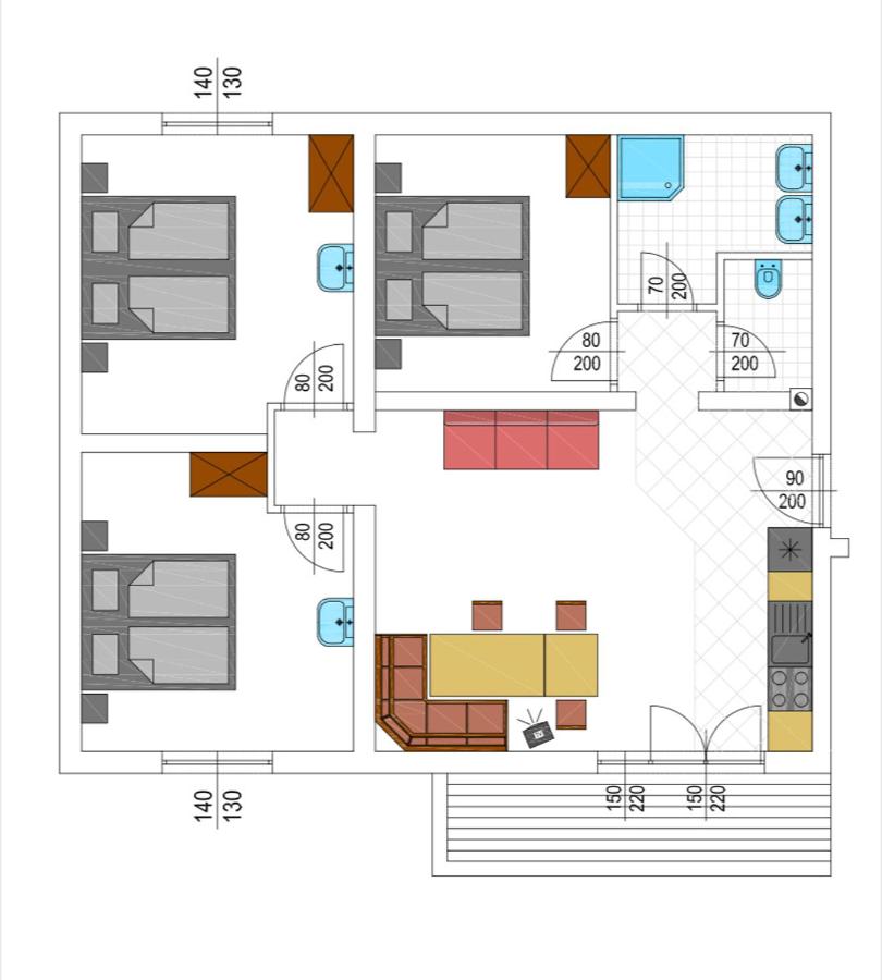 Three-Bedroom Apartment