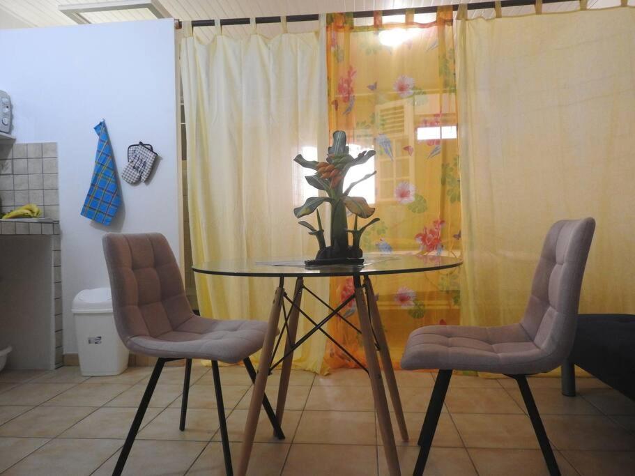 STUDIO HIBISCUS-CH Vue sur mer,Plage,Clim - B&B Les Anses-d'Arlet