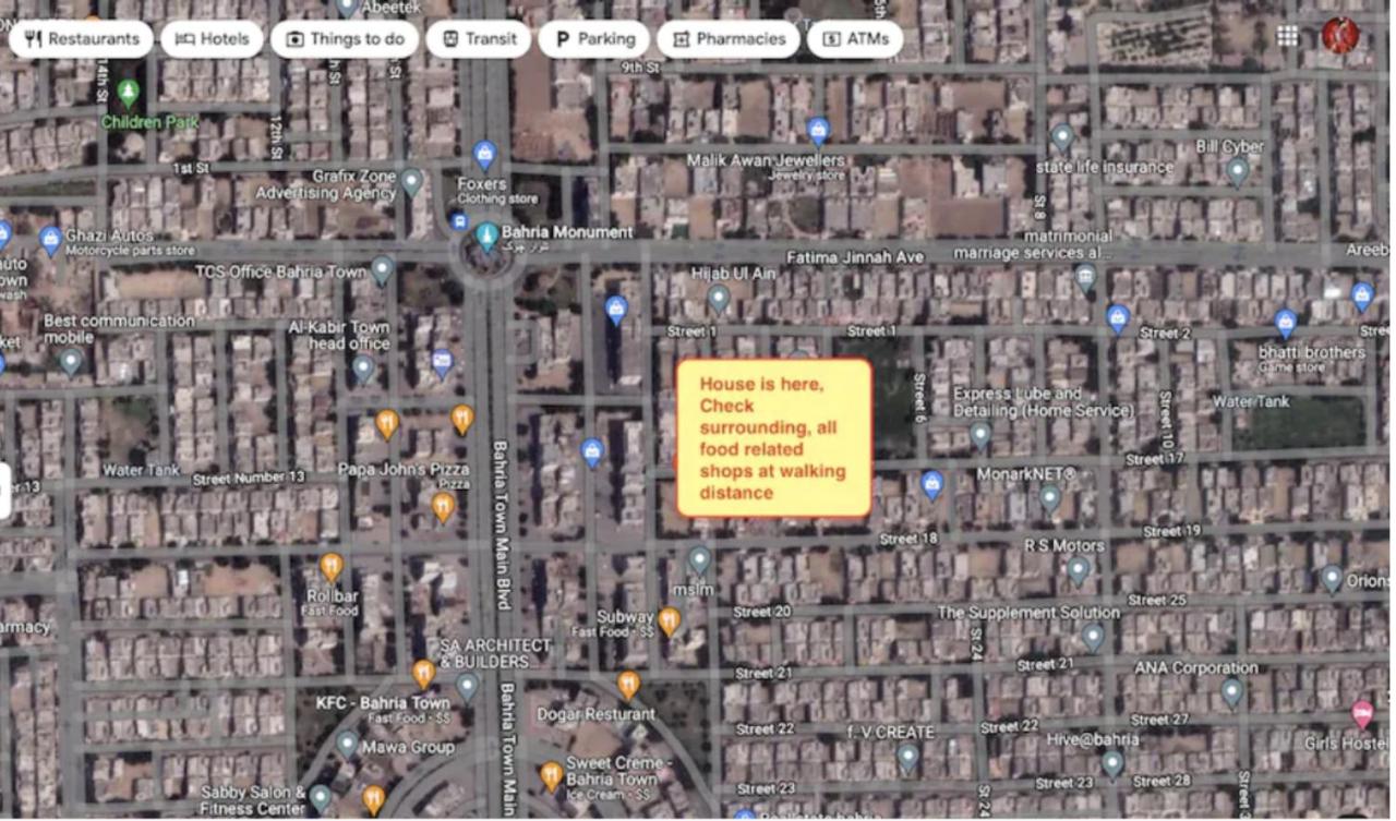 Bahria Town - 10 Marla portion with Two bedrooms near to Talwar Chouk - B&B