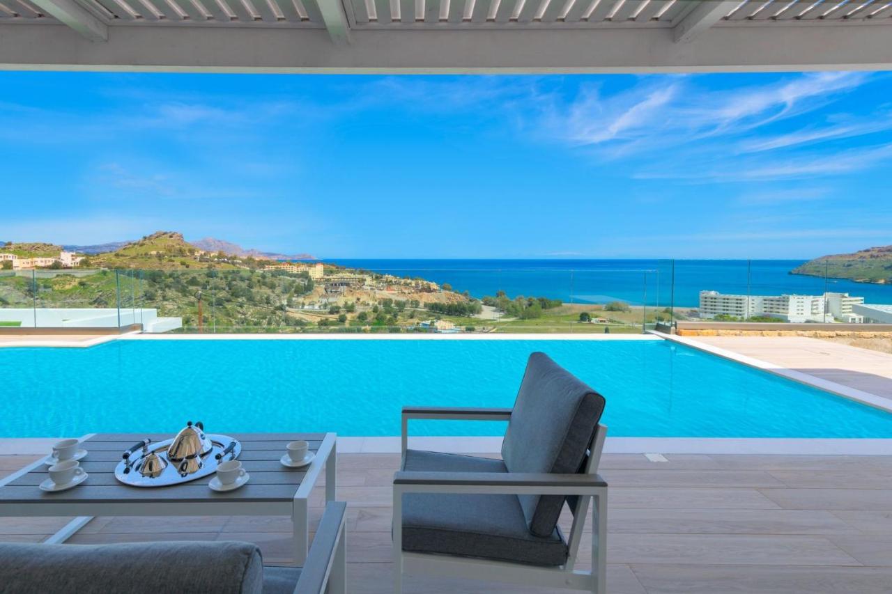 B&B Lindos - Executive Rhodes Villa Villa Kastro Stunning Sea Views 3 Bedrooms Lindos - Bed and Breakfast Lindos